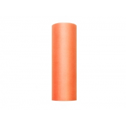 Tiul gładki, pomarańcz, 0,15 x 9m (1 szt. / 9 mb.)