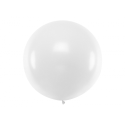 Balon okrągły 1m, Pastel White