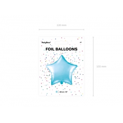Balon foliowy Gwiazdka, 48cm, błękitny