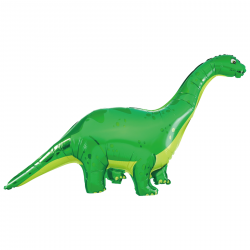 Balon foliowy dinozaur brachiozaur zielony 78cm x 130cm