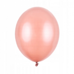 Zestaw balonów na Roczek 1 urodziny różowe złoto konfetti