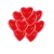 Balony w kształcie serca czerwone 10 szt.