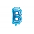 Balon foliowy Litera "B", 35cm, niebieski