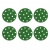 Świąteczne podkładki pod kubek 6 sztuk zielone gwiazdki