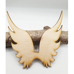 Skrzydła anioła drewniane skrzydełka scrapki do makramy DIY anioł dekor 10 cm wzory