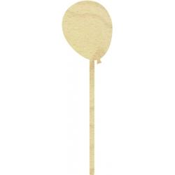 Topper urodzinowy na tort pik drewniany koparka cyfra balonik zestaw 3 szt. dekoracja na urodziny roczek