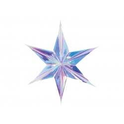 Gwiazda foliowa, 40cm, opalizujący