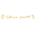 Baner /Girlanda na Wieczór Panieński z imieniem złoty napis 170 cm