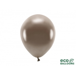 Balony Eco 26cm metalizowane, brązowy, (1 op. / 10 szt.).