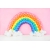 Balony Rainbow 30cm pastelowe, biały, (1 op. / 100 szt.).